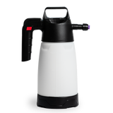 IK FOAM Pro 2 Handpumpsprüher zur Fahrradreinigung, mit einer durchscheinend weißen Flasche, einem schwarzen Griff und einer violetten Düsenspitze.