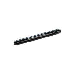 Schwarzer, zylindrischer 12×100 mm Schnellspanner-Adapter für Fahrradachsen.